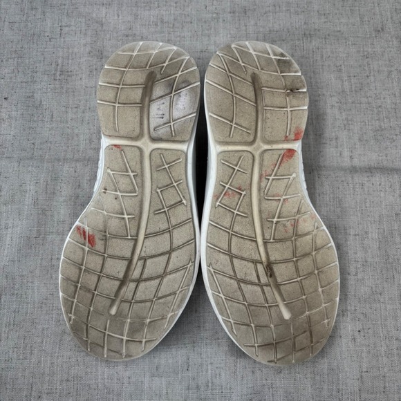 OOFOS OOmg Eezee Low Shoes White Checker Canvas Recovery Sneaker Women Size 11 - Picture 8 of 11